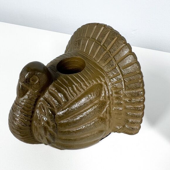 Pair Of Hallmark Thanksgiving Candle Turkey Holders NEW - Picture 3 of 9